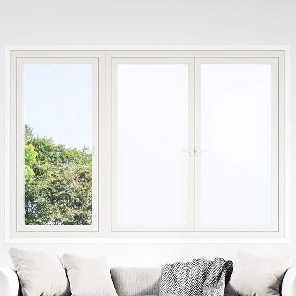 vidaXL Window Film Static Frosted White 90x2000 cm PVC