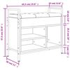 vidaXL Shoe Bench Sonoma Oak 65.5x32x57.5 cm Engineered Wood