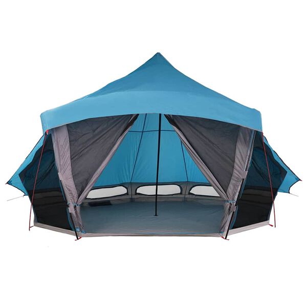 vidaXL Family Tipi Tent Folding Blue and Grey 508 x 470 x 300 cm