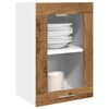 vidaXL Hanging Glass Cabinet Lyon Old Wood 40x31x60 cm Engineered Wood