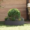 vidaXL Planter Ring Black 80 x 80 x 20 cm Cold-rolled Steel
