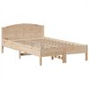 vidaXL Bookcase Bed without Mattress 135x190 cm Double Solid Wood Pine