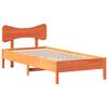 vidaXL Bed Frame without Mattress Wax Brown 90x190 cm Solid Wood Pine