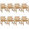 vidaXL 9 Piece Garden Dining Set 200x100 cm Solid Teak Wood