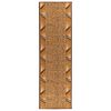 vidaXL Runner Rug FLORNES Woven Ochre Zigzag 67 x 150 cm PP 7 mm