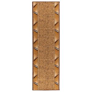vidaXL Runner Rug FLORNES Woven Ochre Zigzag 67 x 150 cm PP 7 mm