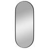 vidaXL Wall-mounted Mirror Black 25x60 cm Oval