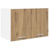 vidaXL Hanging Cabinet 2 pcs Artisan Oak and White 60 x 31 x 40 cm