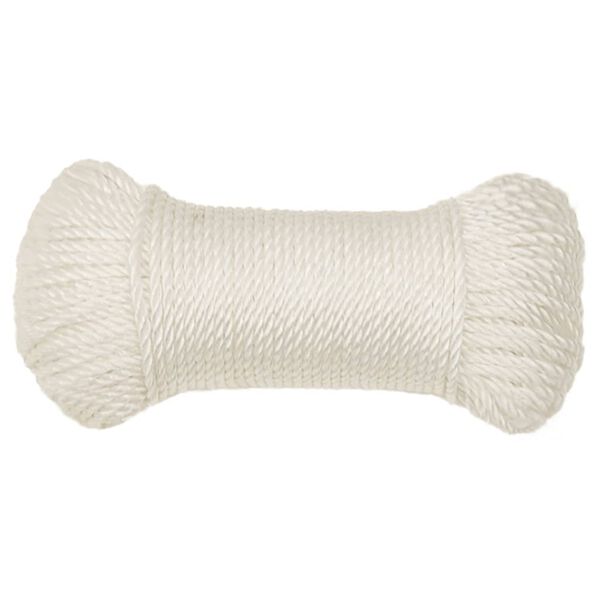 vidaXL Work Rope White 8 mm 100 m Polypropylene