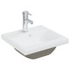 vidaXL Bathroom Furniture Set High Gloss White Engineered Wood