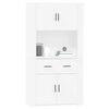 vidaXL Highboard White Engineered Wood