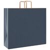 vidaXL Paper Bags 250 pcs with Handles Blue 54x15x49 cm