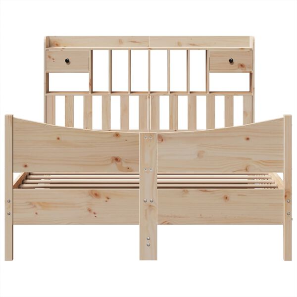 vidaXL Bed Frame without Mattress 140x200 cm Solid Wood Pine