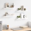 vidaXL Wall Shelves 4 pcs White 40x9x3 cm