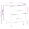 vidaXL Bedside Cabinets 2 pcs Grey Sonoma 40x35x47.5 cm Engineered Wood