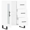 vidaXL Sideboard High Gloss White 69.5x34x90 cm Engineered Wood