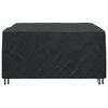 vidaXL Furniture Cover Plain Black 180 x 190 x 85 cm 420D