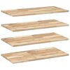 vidaXL Floating Shelves 4 pcs 80x40x2 cm Untreated Solid Wood Acacia