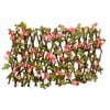 vidaXL&nbsp;Artificial Ivy Trellis Expandable Dark Pink 180x20 cm