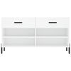 vidaXL Shoe Bench White 102x35x55 cm Engineered Wood