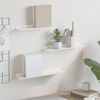 vidaXL Floating Shelf Wall-mounted 3 pcs White 40 x 9 x 2.5 cm Steel