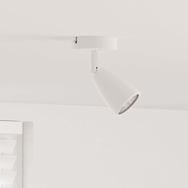 vidaXL Ceiling Spotlight with Spotlights White 8 x 8 x 14 cm Metal