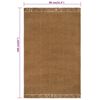 vidaXL Rug with Tassels 80x160 cm Jute