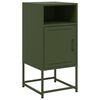 vidaXL Bedside Cabinets 2 pcs Olive Green 36x39x78 cm Steel