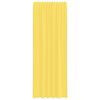 vidaXL Voile Curtains with Rod Pockets 2 pcs Yellow
