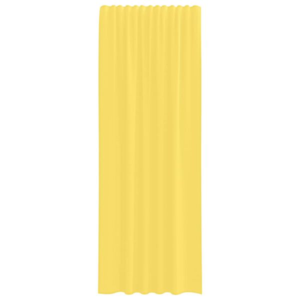 vidaXL Voile Curtains with Rod Pockets 2 pcs Yellow