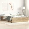 vidaXL Bed Frame without Mattress Sonoma Oak 120x200 cm