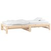 vidaXL Pull-out Day Bed without Mattress 2x(90x190) cm Solid Wood Pine