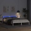 vidaXL Bed Frame with Headboard White 150 x 200 cm Solid Pine Wood