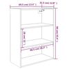 vidaXL Hanging Wall Cabinet Black 69.5x32.5x90 cm