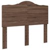 vidaXL Bed Frame with Headboard Brown Oak 120 x 190 cm Solid Pine Wood