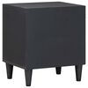 vidaXL Bedside Cabinet with Door 2 pcs Black 40 x 33 x 46 cm