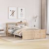 vidaXL Bed Frame with Headboard without Mattress 120x200 cm