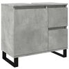 vidaXL Bathroom Sink Cabinet Concrete Grey 65x33x60 cm Engineered Wood