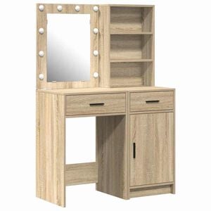 vidaXL Dressing Table Set 2 pcs Sonoma Oak Engineered Wood