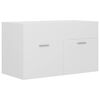 vidaXL Sink Cabinet with Built-in Basin White Engineered Wood