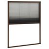 vidaXL Plisse Insect Screen for Windows Aluminium Brown 60x80 cm