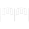 vidaXL Metal Replace Headboard White 193 cm