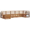 vidaXL Sofa Sets 7 pcs Natural Solid Acacia Wood
