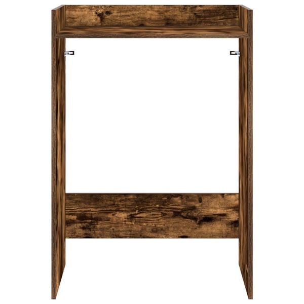 vidaXL Wash Machine Cabinet with Storage Smoked Oak 67.5 x 48 x 97 cm