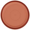 vidaXL Round Flower Tray 6 pcs Brick Red &Oslash; 17.5 x 2 cm Plastic