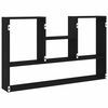 vidaXL Wall Shelf Black Oak 99x15x60 cm Engineered Wood