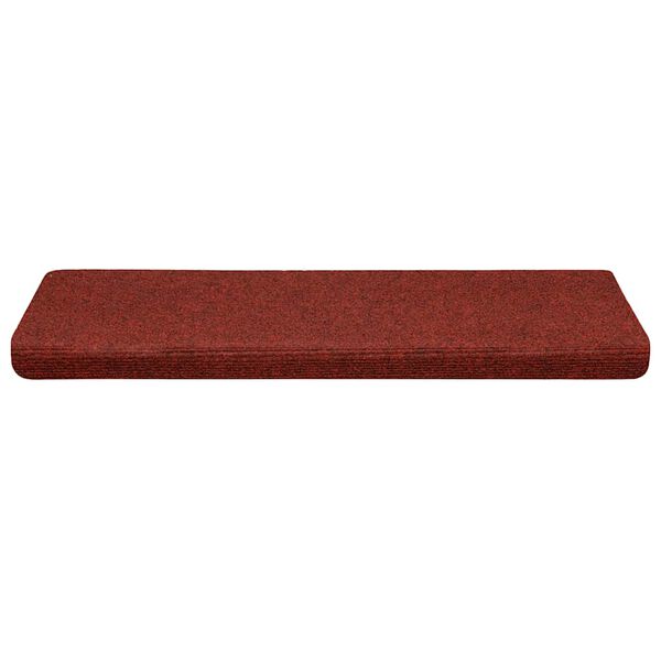 vidaXL Stair Mats Self-adhesive 30 pcs 65x21x4 cm Bordeaux Red Rectangular Edge