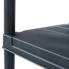 vidaXL Storage Shelf Rack Black 100 kg 60x30x138 cm Plastic