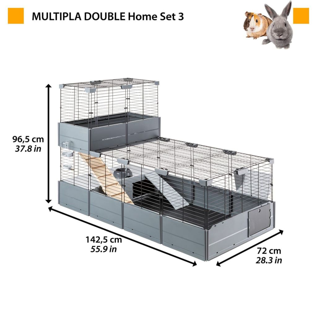 Ferplast double 2025 rabbit cage
