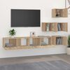 vidaXL Wall-mounted TV Cabinet Sonoma Oak Engineered Wood